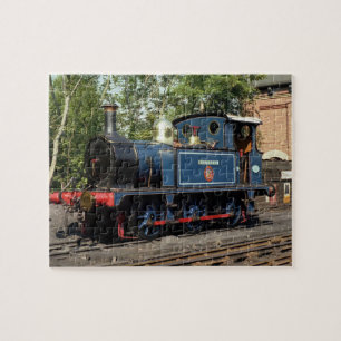 Puzzle Casse-tête locomotive de train de jacinthe des