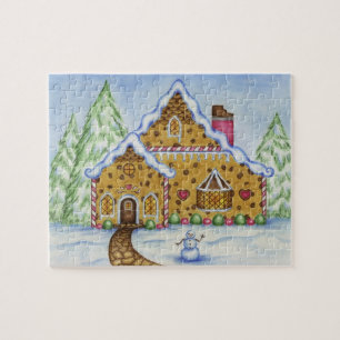 Puzzle Casse-tête Maison en Pain d'Épices