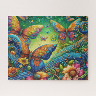 Puzzle Casse-tête Papillons Mystiques