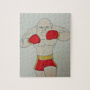 Puzzle Casse-tête photo de boxeur russe esquissé