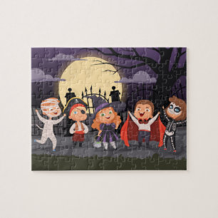 Puzzle Casse-tête pour enfants de Halloween Trick or Trea
