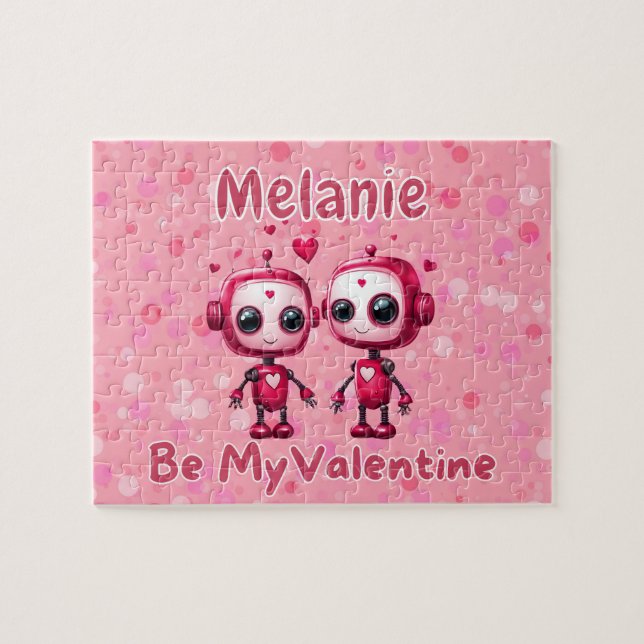 Puzzle Casse-tête robot pour la Saint-Valentin (Horizontal)