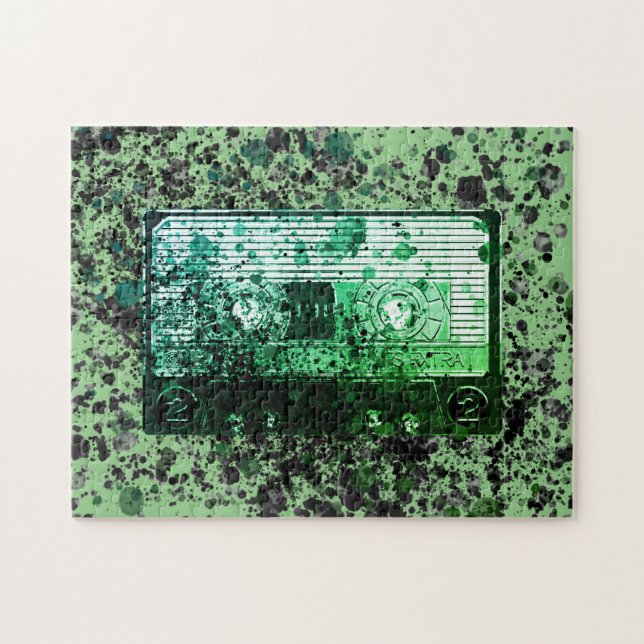 Puzzle Cassette audio rétro (Horizontal)