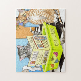 Puzzle Cat 464 amusant art de salle de bain