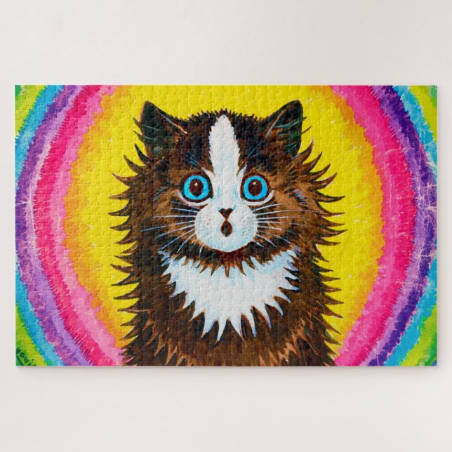 Puzzle Cat à Rainbow, Louis Wain (Horizontal)