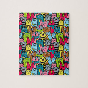 Puzzle Cat et kitten