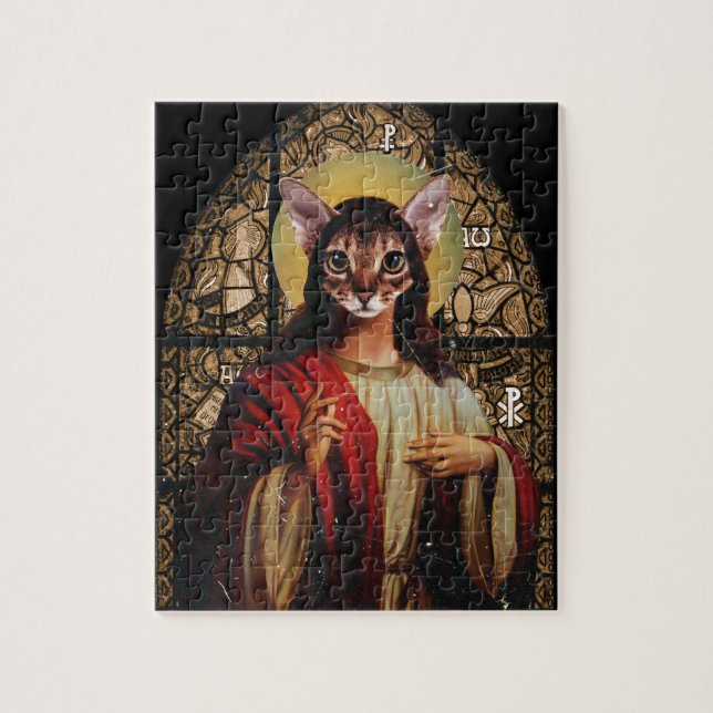 Puzzle Cat Jesus (Vertical)