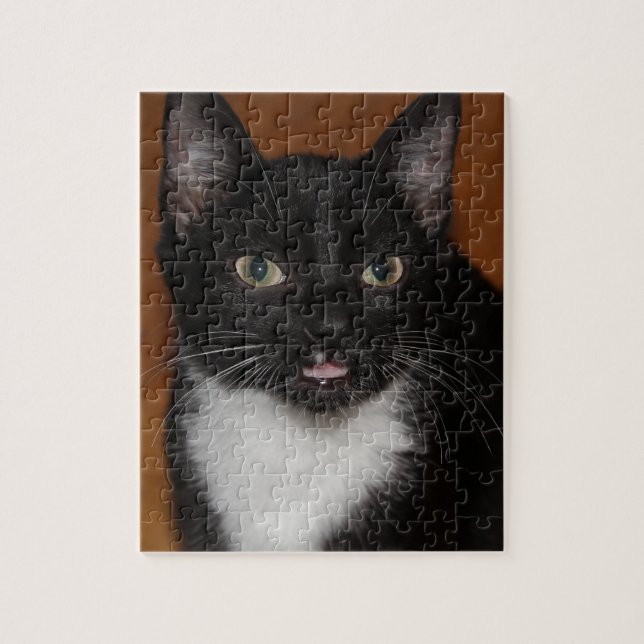 PUZZLE CAT NOIR ET BLANC (Vertical)