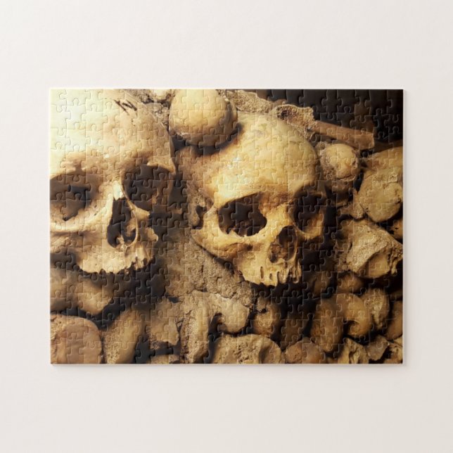 Puzzle Catacombes Os humains Photo du crâne (Horizontal)