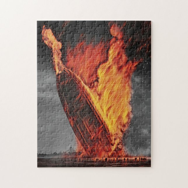 Puzzle Catastrophe du dirigeable Zeppelin Hindenburg vers (Vertical)