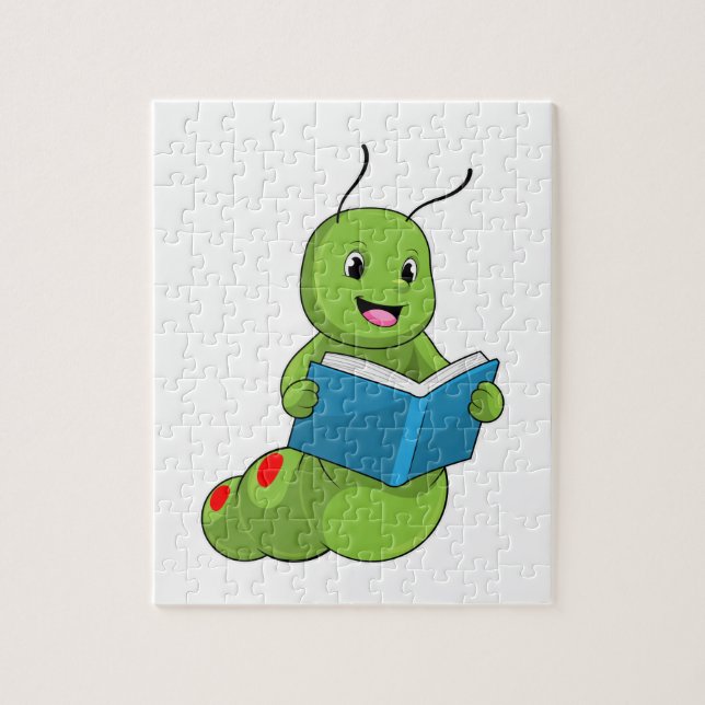 Puzzle Caterpillar à lire avec livre (Vertical)