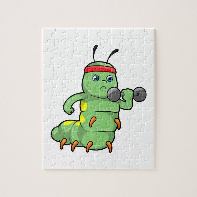 Puzzle Caterpillar at Strength entraînement avec Dumbbell (Vertical)