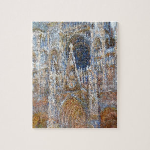 Puzzle Cathédrale de Rouen, magie dans le bleu par Claud