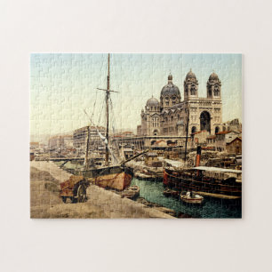 Puzzle Cathédrale et Quay de la Joliette Marseille France