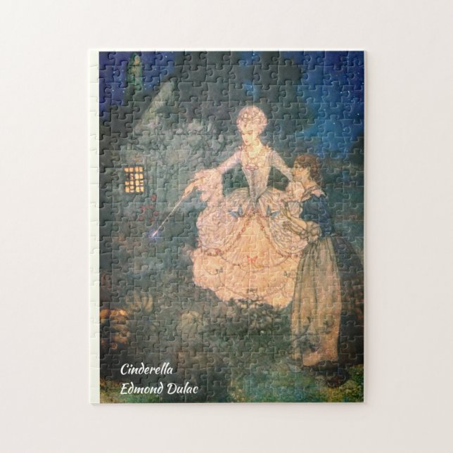 Puzzle Cendrillon Fée Godmère Vieux livre Illustration (Vertical)