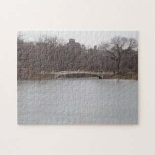 Puzzle Central Park Lake Bow Bridge New York City NYC