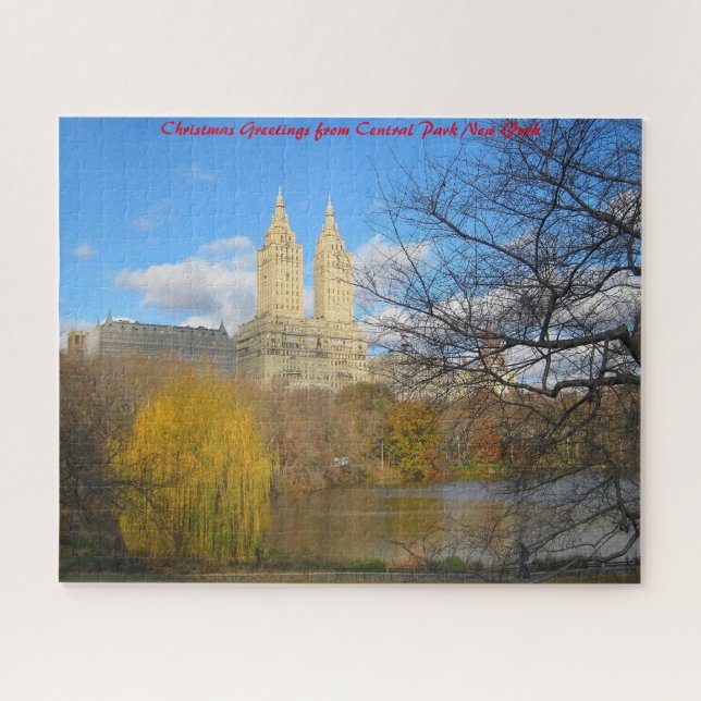 Puzzle Central Park Skyline New York.voeux de Noël (Horizontal)