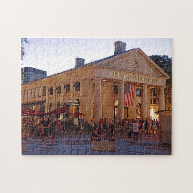 Puzzle Centre-ville historique de Quincy Market Boston (Horizontal)