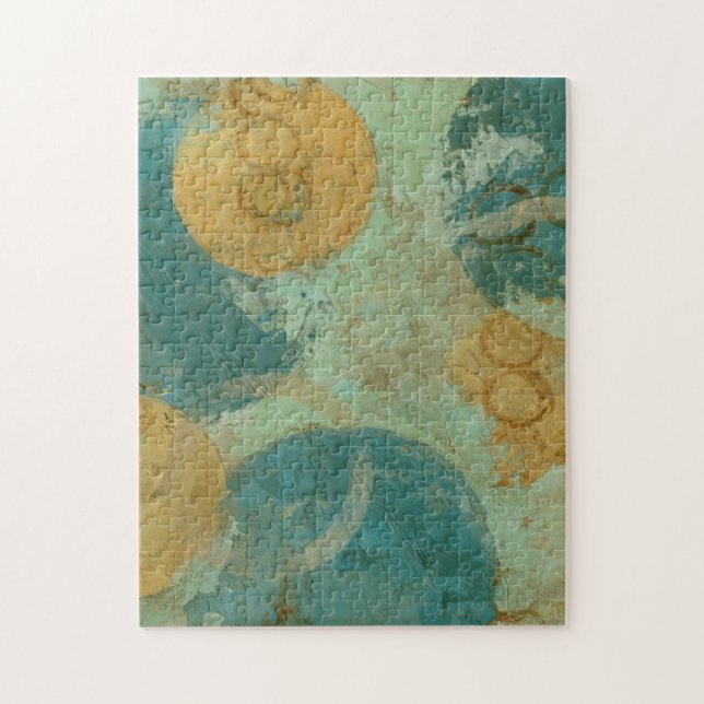 Puzzle Cercles bleus et jaunes (Vertical)