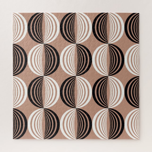 Puzzle Cercles Brown géométriques Conception transparente (Vertical)