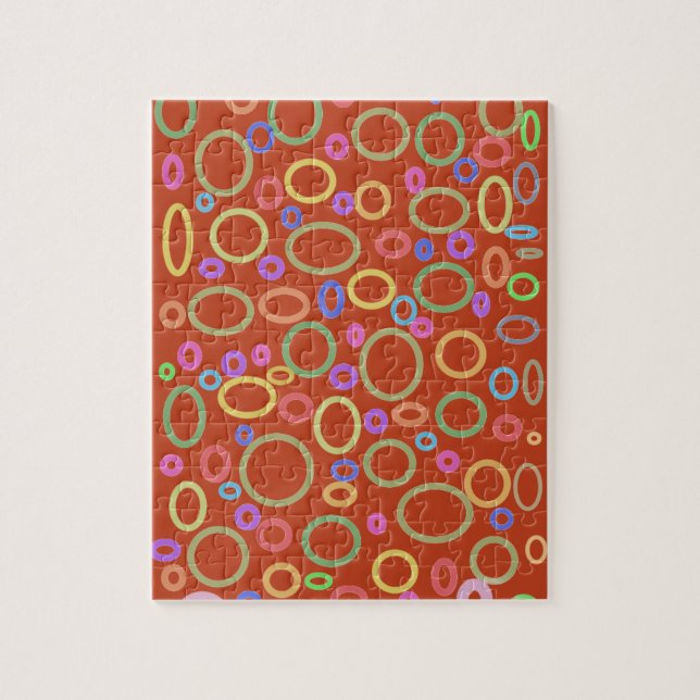 Puzzle cercles colorés motif (Vertical)