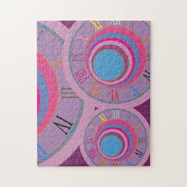 Puzzle Cercles tourbillonnants en forme de poule sur mesu (Vertical)