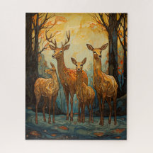 Cerf dans la forêt