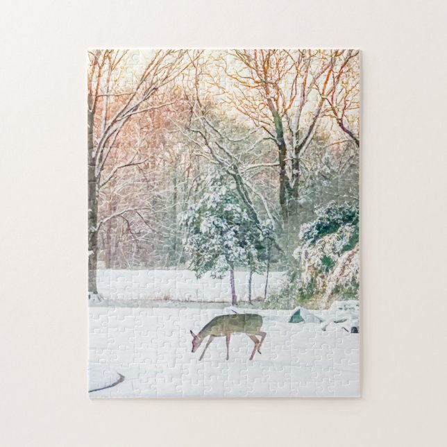 Puzzle Cerf d'hiver (Vertical)