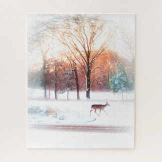 Puzzle Cerf d'hiver 3