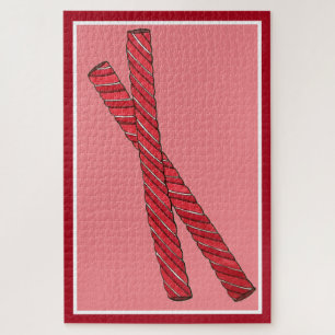 Puzzle Cerise Rouge Licorice Whihid Licorice Twist Candy