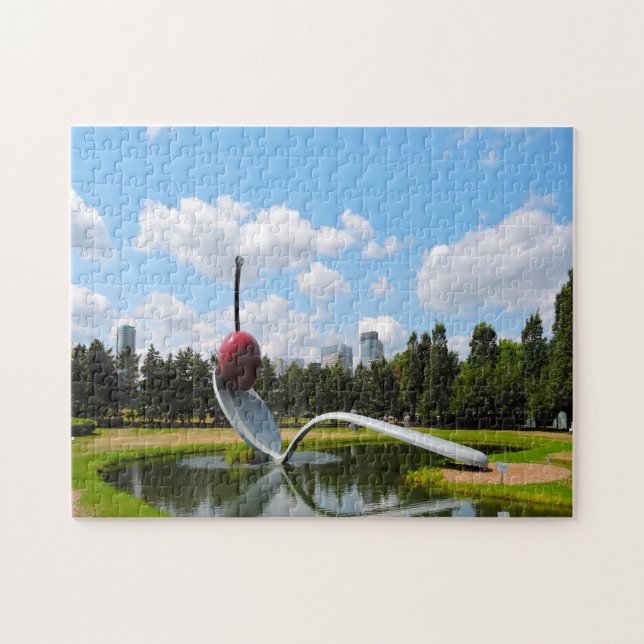 Puzzle Cerise sur une cuillère Minnesota. (Horizontal)