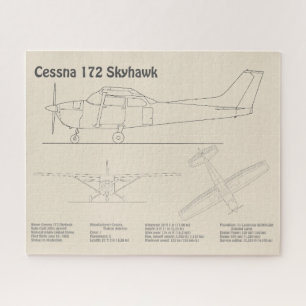 Puzzle Cessna 172 Skyhawk - Plan directeur de l'avion SD