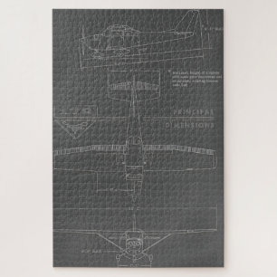 Puzzle Cessna 172G Skyhawk - Dessin en ligne à 3 vues