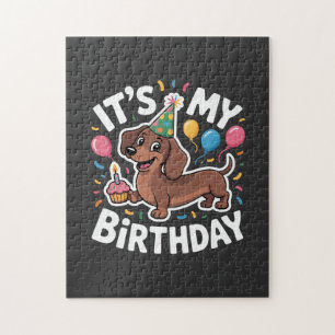Puzzle C'est l'anniversaire de mon teckel
