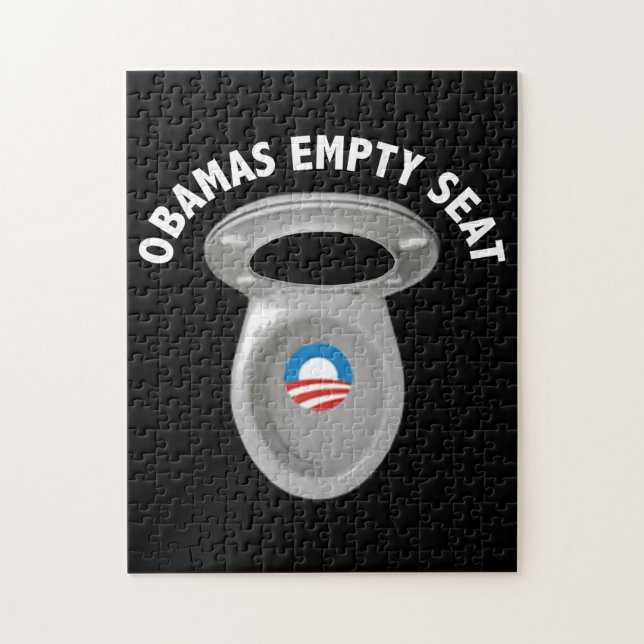 Puzzle Chaise vide d'Obama - siège des toilettes (Vertical)