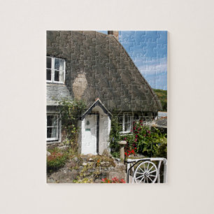 Puzzle Chalet de chaume à Cadgwith Cornwall Photographie