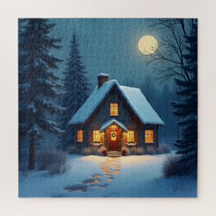 Puzzle Chalet de Noël Cozy Winter