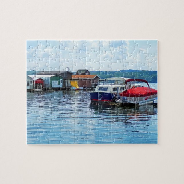 Puzzle Chalets de pêche Canandaigua (Horizontal)
