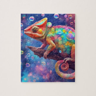 Puzzle Chameleon 2 bulles