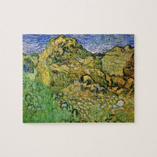 Puzzle Champ avec meules de blé par Vincent van Gogh