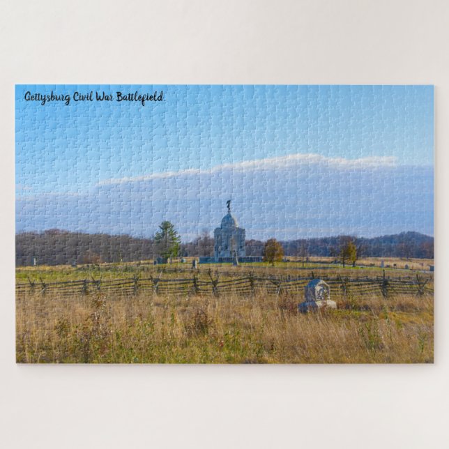 Puzzle Champ de bataille de Gettysburg. (Horizontal)