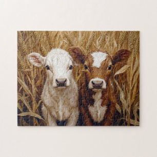 Puzzle Champ de maïs de Vache mûre