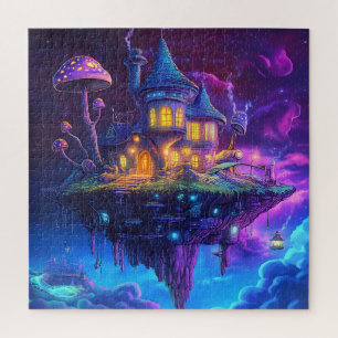 Puzzle Champignons Magiques de Contes de Fées & Île Flot