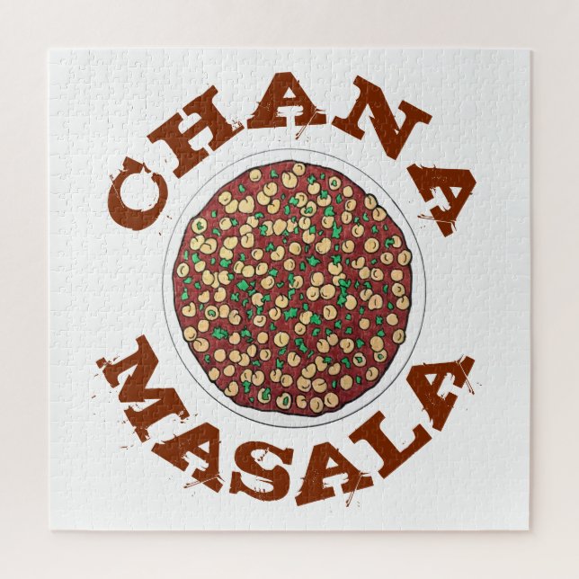 Puzzle Chana Masala Chole Indien nourriture Plat de pois  (Vertical)