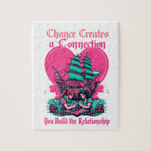 Puzzle Chance crée une connexion, vous construisez les re