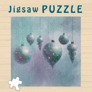 Puzzle Chanter Noël Turquoise Baubles Turquoises -