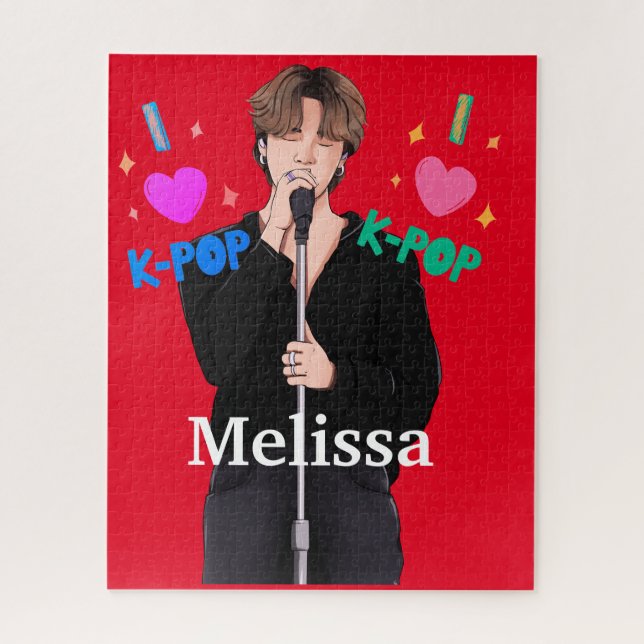 Puzzle Chanteur de groupe de fans de musique K-Pop Person (Vertical)