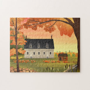 Puzzle Chantier Automne Citrouille Patch