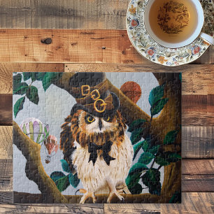 Puzzle Chapeau haut-de-forme marron Steampunk mignon et f