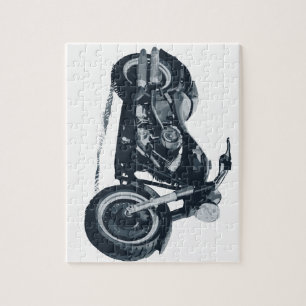 Puzzle Chaque garçon aime une grosse moto américaine